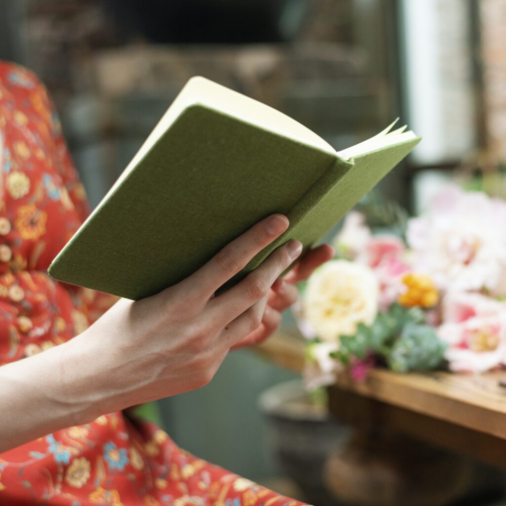 Girl reading a book